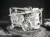 Steam Drill Mezzotint by Chris Nowicki